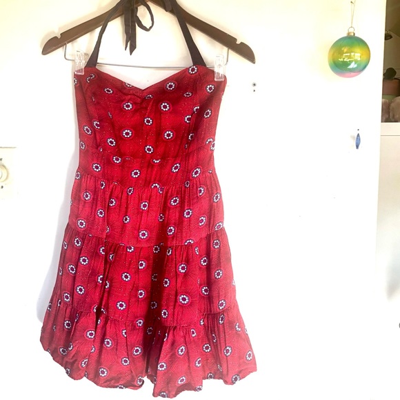 Free People Peekaboo Halter Summer Sun Dress 0 - Picture 4 of 11